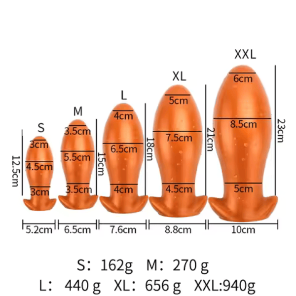 Plug Tapon Juguete Sexual Anal Premium Suave Silicona XL