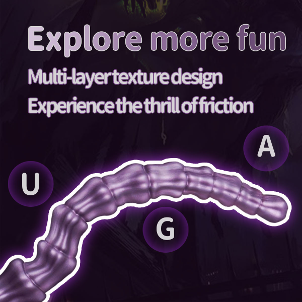 Dildo Alien Silicona Líquido Ventosa Gradual Largo S