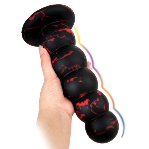 Plug Dilatador Anal Dildo Bolitas Silicon Liquido Gradual M