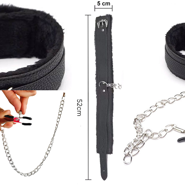 KIT Collar Con Pinzas BDSM