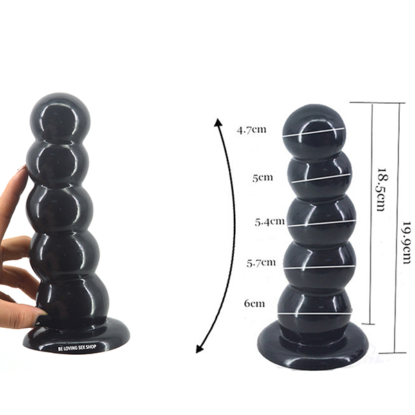Mega Plug Anal en forma de bolas, el Boludo 18 cm