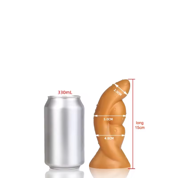 Plug Anal extremo de silicon liquido Grueso Curvo S