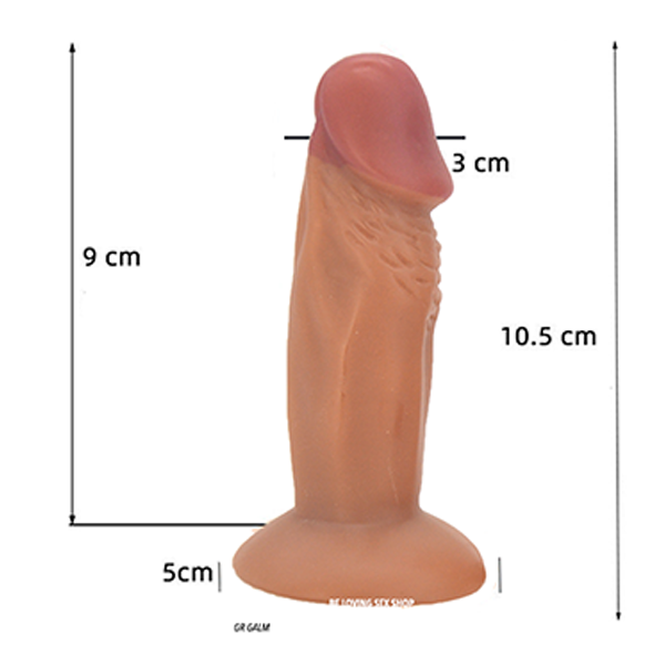 Mini Dildo Realista Suave como Chupon 10 cm