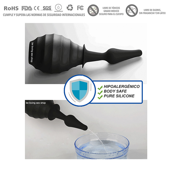 Bomba de Limpieza Anal Vaginal Silicone Suave