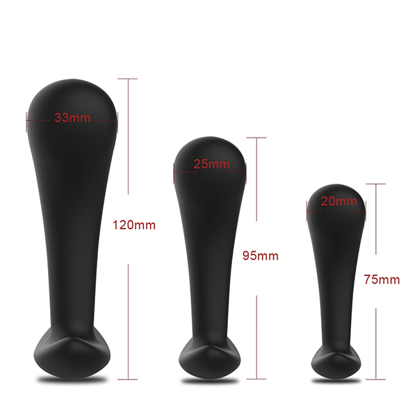 Kit de 3 Plug Anal Gradual