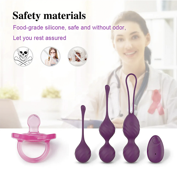 Kit 3 Bolas De Kegel Vibrante Inalámbrico