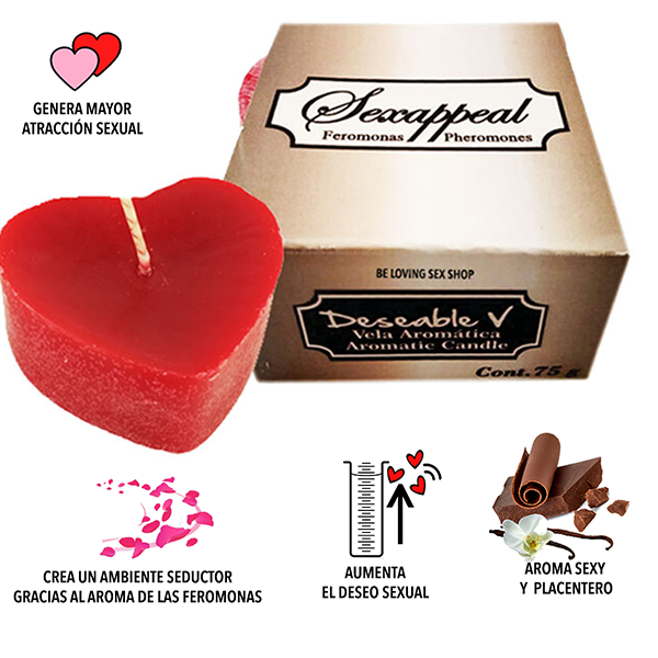 Vela Aromática Con Feromonas Chocolate