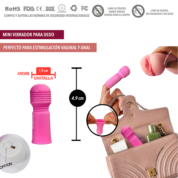 Mini Funda para Dedo con Vibración
