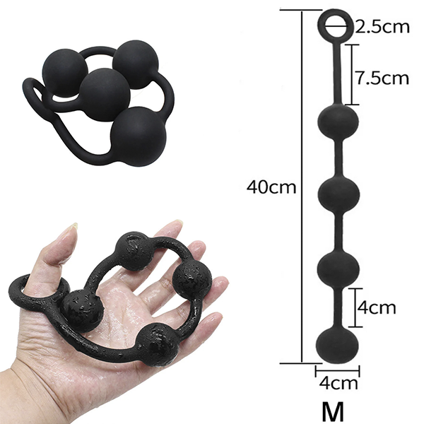 Plug Anal de Perlas Rosario 40 Cm