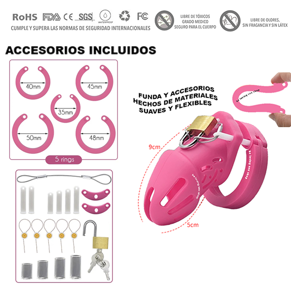 Dispositivo De Castidad Jaula Silicon Pene