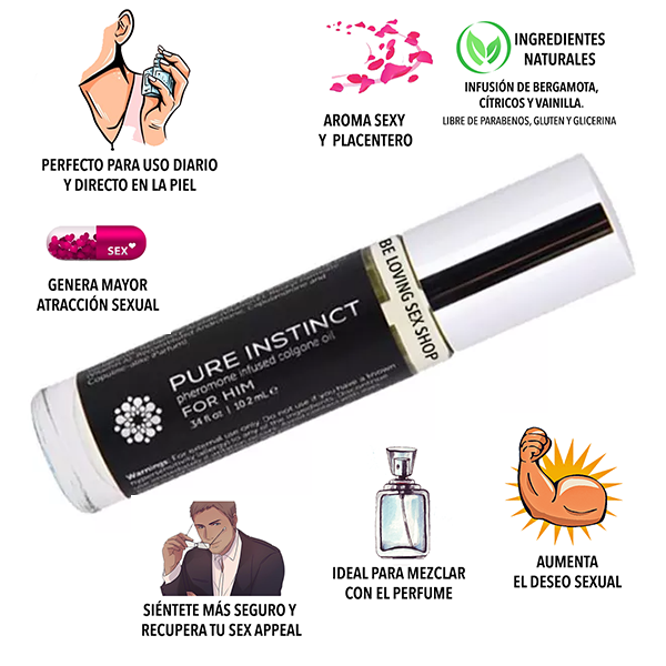 Perfume Feromana Pure Instinct For Him 10 Ml
