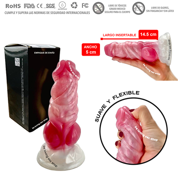 Dildo Tipo Monster Alien De silicon Liquido 14.5 cm