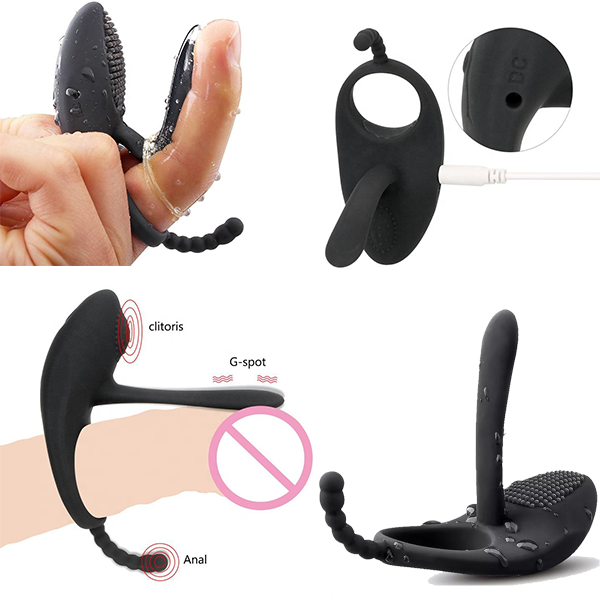 Anillo Vibrador Con Control Remoto, Para Pene y Dedo