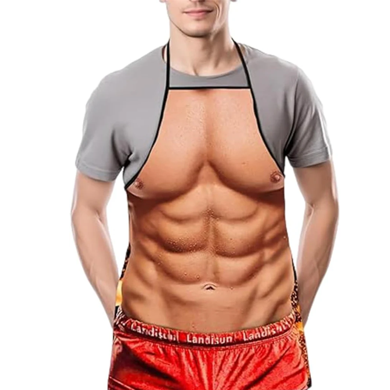 Divertido Delantal Six Pack Mandil Hombre Musculoso Sexy - Varios Modelos