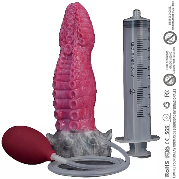 Dildo Con Eyaculación Alien Pulpo 21 cm