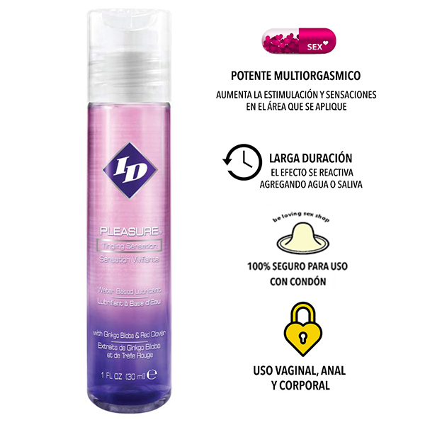 Lubricante multiorgasmico Id pleasure 30 ml