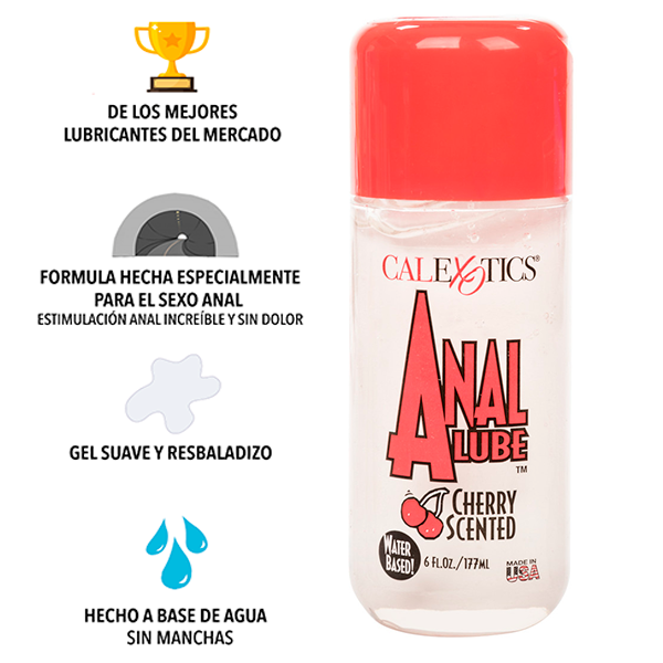 Lubricante Anal Premium Cherry Scented 178 ml