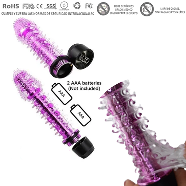 Vibrador Texturizado Jelly Gel
