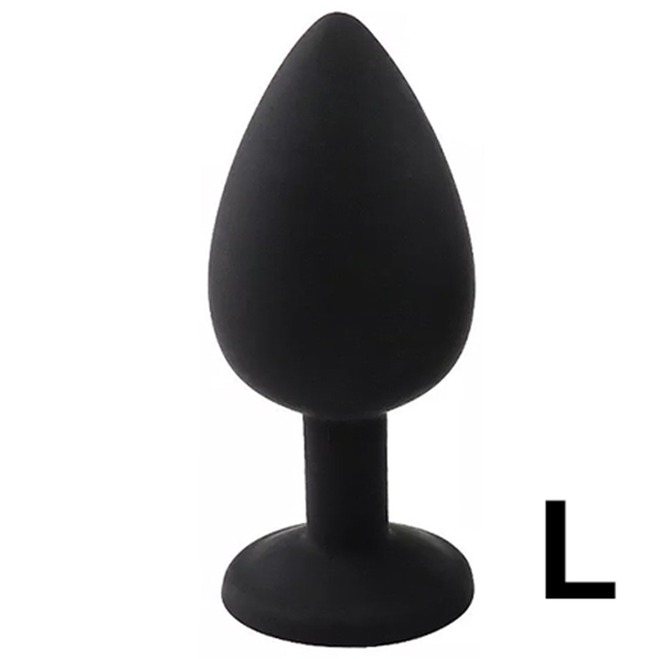 Mini Plug Anal de silicon Huevo con Joya L