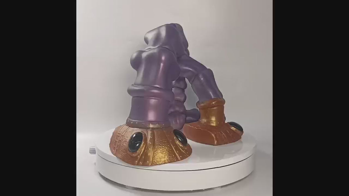 Dildo Alien Silicona Líquido Ventosa Gradual Largo S