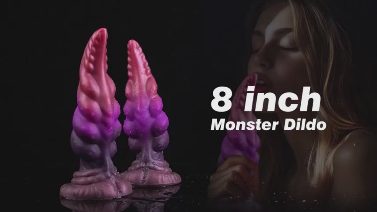 Dildo Silicona Líquido Suave Ventosa Monstruo Alien 8 Inch