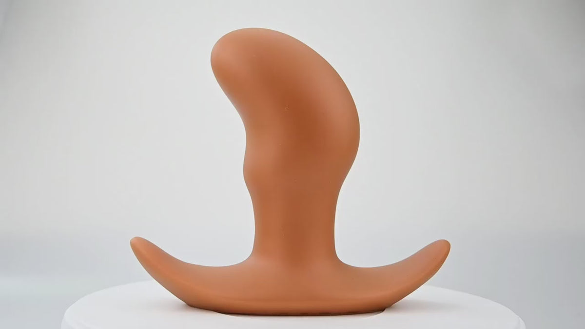 Plug Tapon Juguete Sexual Anal Premium Silicona Curvo M