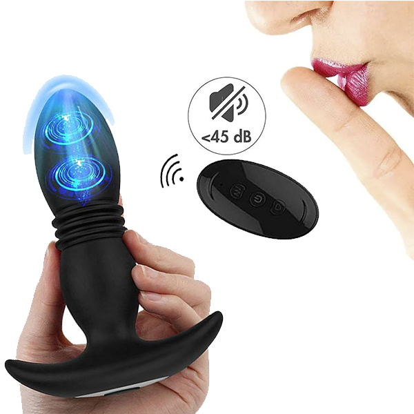 Plug Anal con vibracion y Telescópico, Prostático