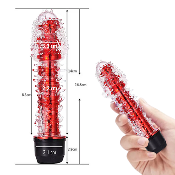Vibrador Texturizado Jelly Gel